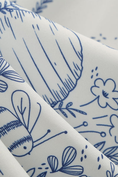 Vintage Šaty S Květinovým Potiskem Z 50. Let