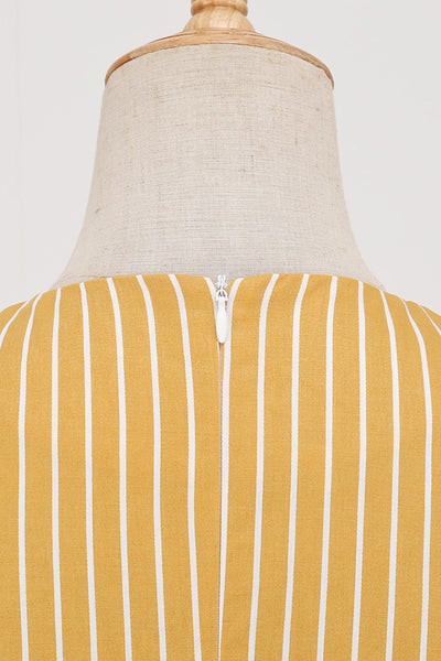 Vintage Pruhované Šaty