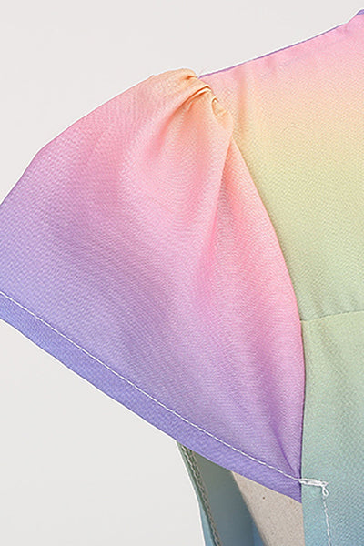 Duhové Šaty Ve Stylu Vintage 50. Let