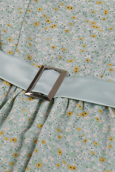 Vintage Šaty Bez Rukávů S Květinovým Potiskem