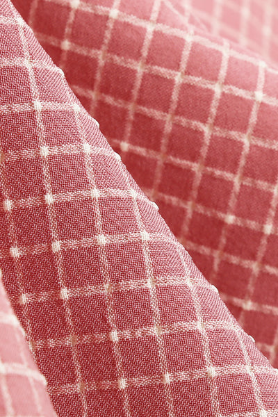 Šaty Vintage Check Shawl Collar