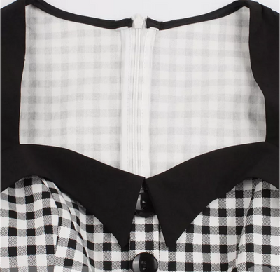 Černobílé Šaty 50. Let