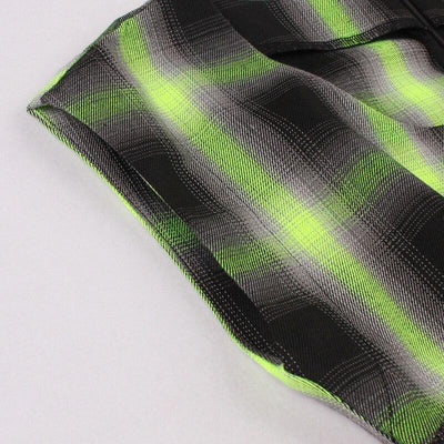 Vintage Kostkované Šaty Bez Rukávů