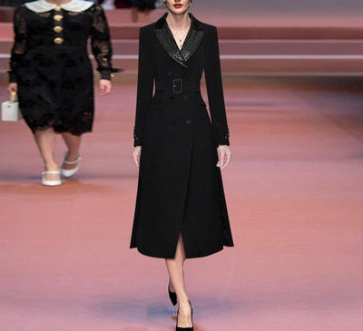 Černé Zimní Šaty 40. Let