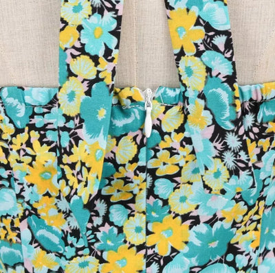 Elegantní Květinové Šaty 50. Let