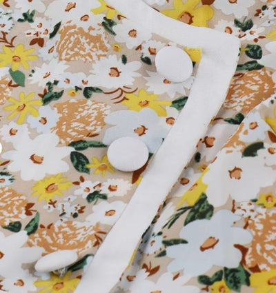 50. Pin Up Šaty Žluté Květy