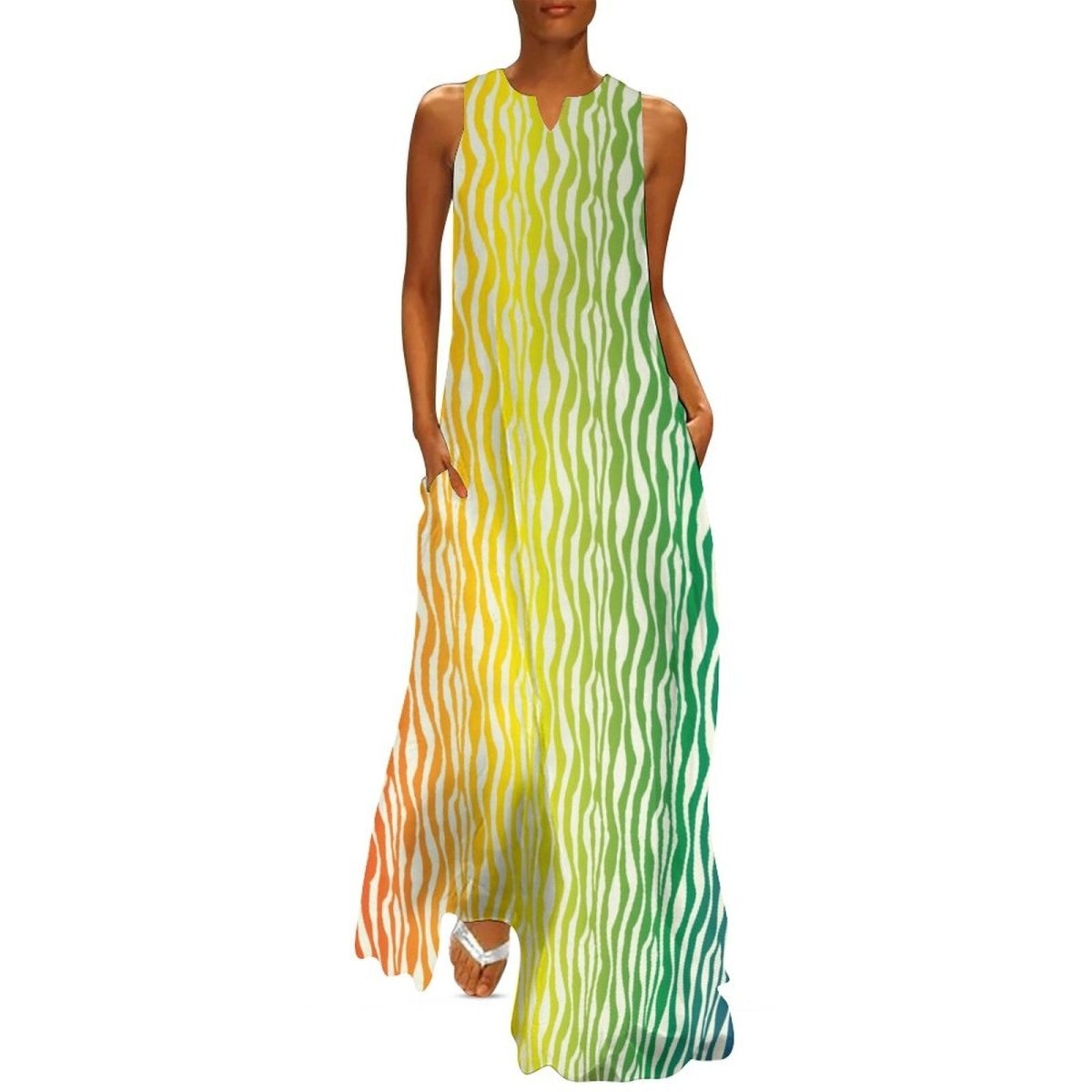 Barevné Vintage Šaty Ze 70. Let