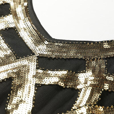 Vintage Šaty 20. Let Černé Zlato