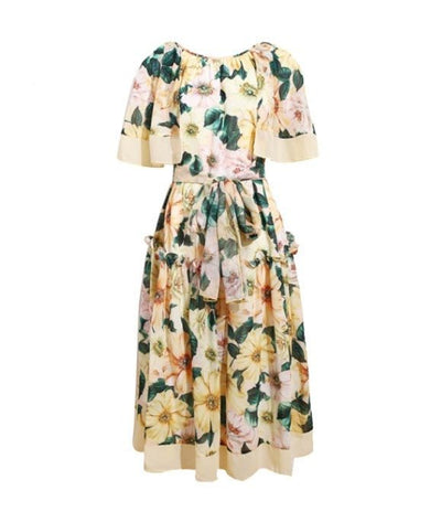 Elegantní Žluté Šaty 40. Let