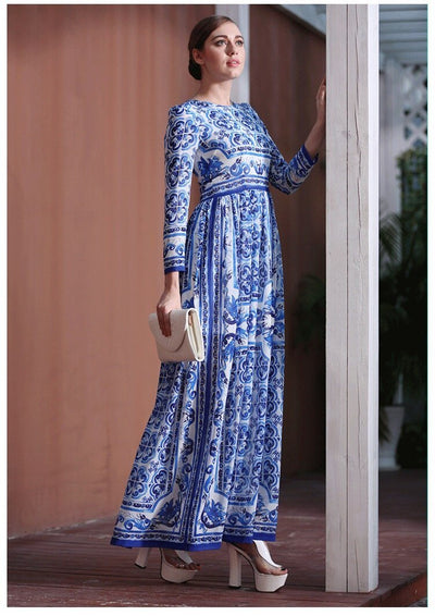 Modré Šaty Pro Nadměrnou Velikost 40. Let