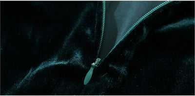 Zelené Sametové Šaty Ze 40. Let