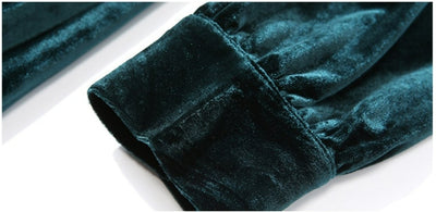 Zelené Sametové Šaty Ze 40. Let