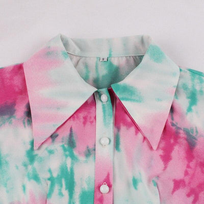 Vintage Dye Šaty 60. Let