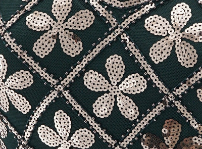 Šaty Charleston 20. Let – Zelené A Zlaté