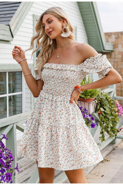 Vintage Šaty S Čtvercovým Límcem