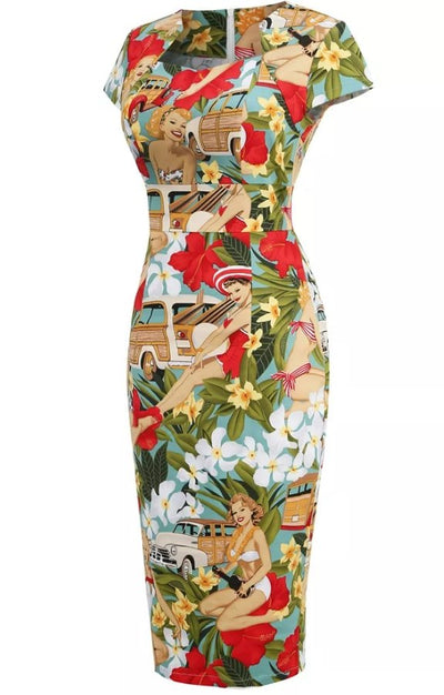 Šaty S Tužkou 60. Let