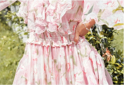 Vintage Růžové Krajkové Šaty