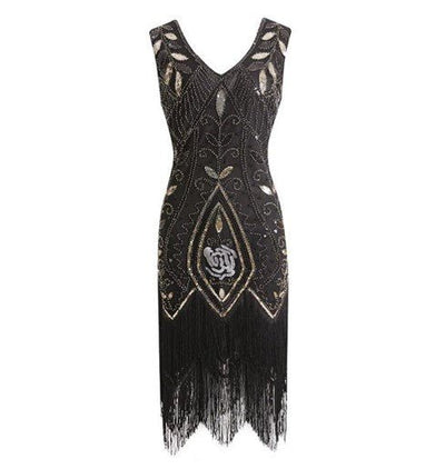 Dámské Černé Šaty 20. Let