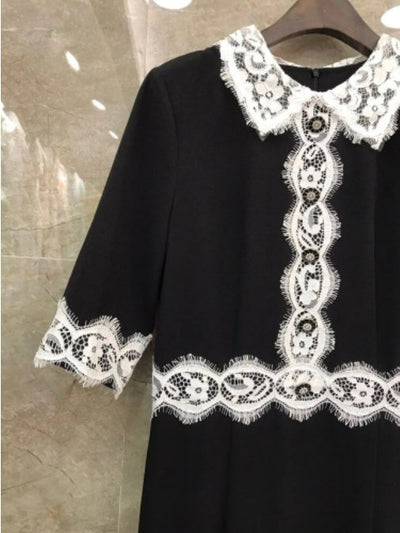 Vintage Černé Pouzdrové Šaty