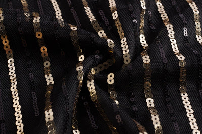 Černozlaté Krátké Šaty Gatsby