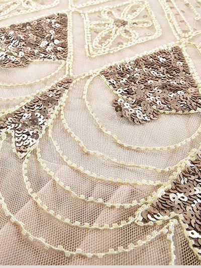 Ivory Haute Couture Dlouhé Šaty Gatsby