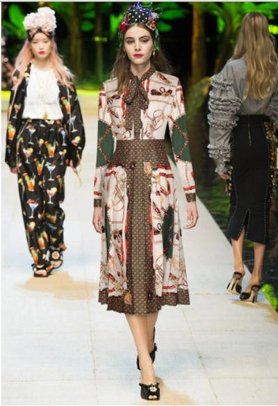 Vintage Růžové Midi Šaty