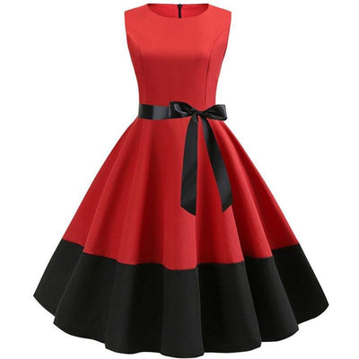 Červené A Černé Šaty Rockabilly