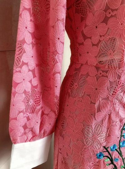 Růžové Šaty 40. Let