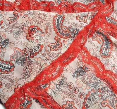 Červené Vintage Krajkové Šaty