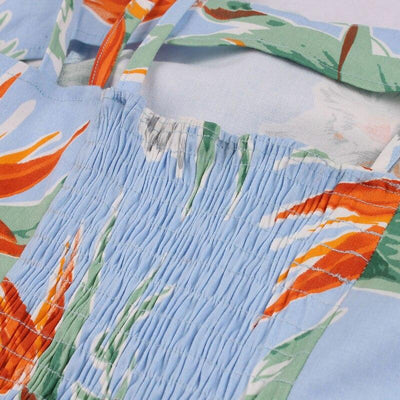 Modré Šaty Ve Vintage Stylu Nadměrných Velikostí