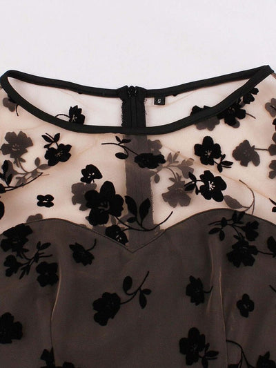 Šaty Ve Vintage Stylu Plus Velikosti Hnědé