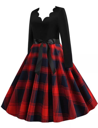 Vintage Podzimní Tunikové Šaty