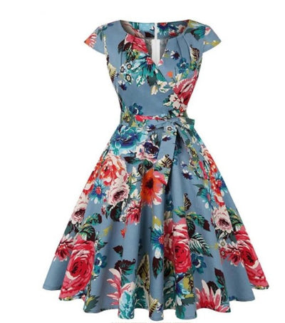 Vintage Květinové Tunikové Šaty