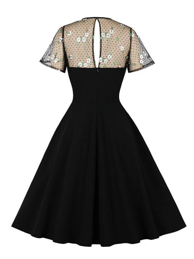 Vintage Černé Šaty Velikosti 50. Let