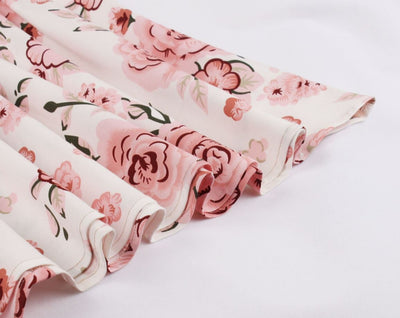 Vintage Růžové Šaty 50. Let Větší Velikosti