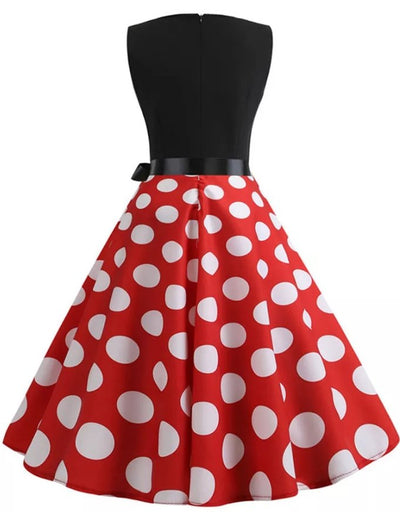 Vintage Anglické Červené Šaty