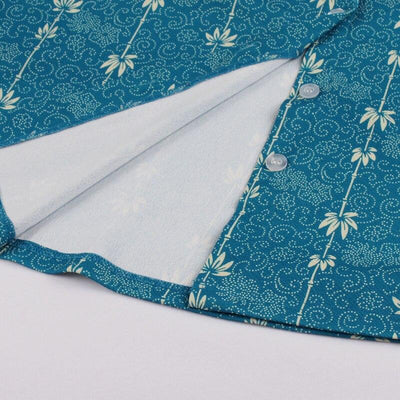 Vintage Venkovské Modré Šaty Z 60. Let