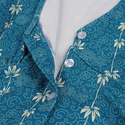 Vintage Venkovské Modré Šaty Z 60. Let