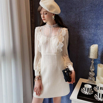 Vintage Béžové Šaty Z 30. Let