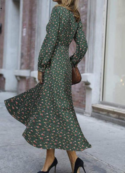 Vintage Splývavé Zelené Šaty Ze 40. Let