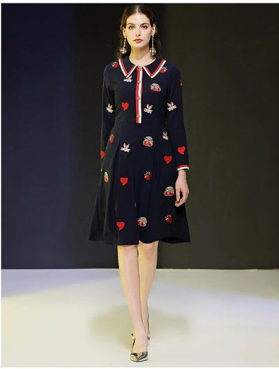 Vintage Námořnické Večerní Šaty Ze 40. Let