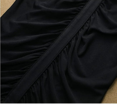 Vintage Podzimní Zimní Černé Šaty