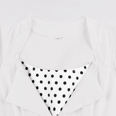 Vintage Bílé Šaty Rockabilly