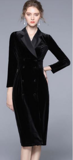 Vintage Šaty Kvalitní Černé