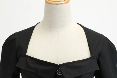 Vintage Boogie Woogie Šaty Černé