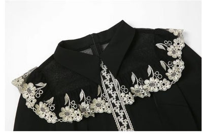 Vintage Šaty S Límečkem Black Peter Pan