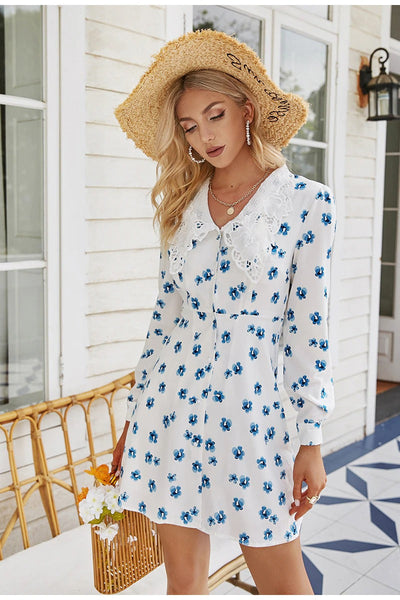 Vintage Šaty S Límečkem Peter Pan