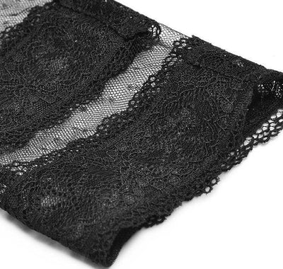 Vintage Krajkové Šaty S Dlouhým Rukávem