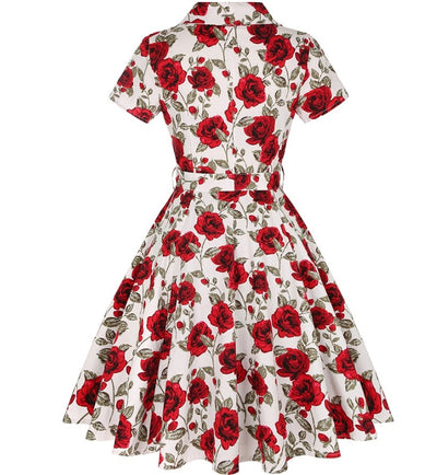 Vintage Šaty S Knoflíky Velikosti 50. Let