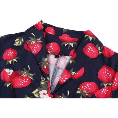 Vintage Šaty Strawberry Plus Size